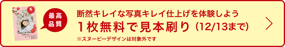 断然キレイな写真キレイ仕上げを体験しよう 1枚無料で見本刷り