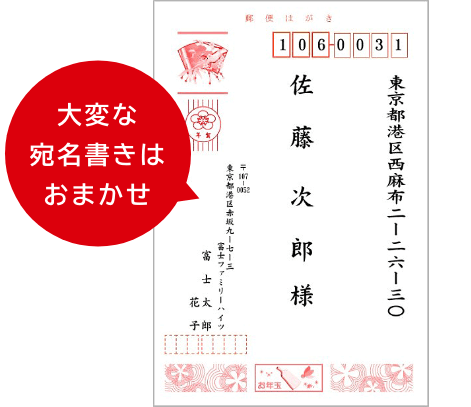 大変な宛名書きはおまかせ
